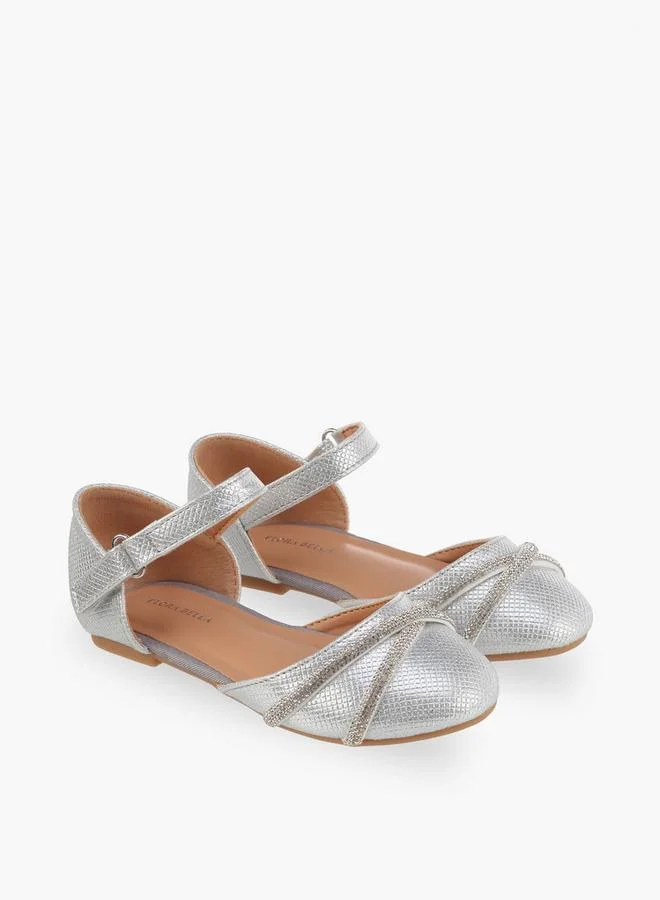 Flora Bella By Shoexpress Flora Bella Girls Embellished Hook & Loop Mary Jane Shoes