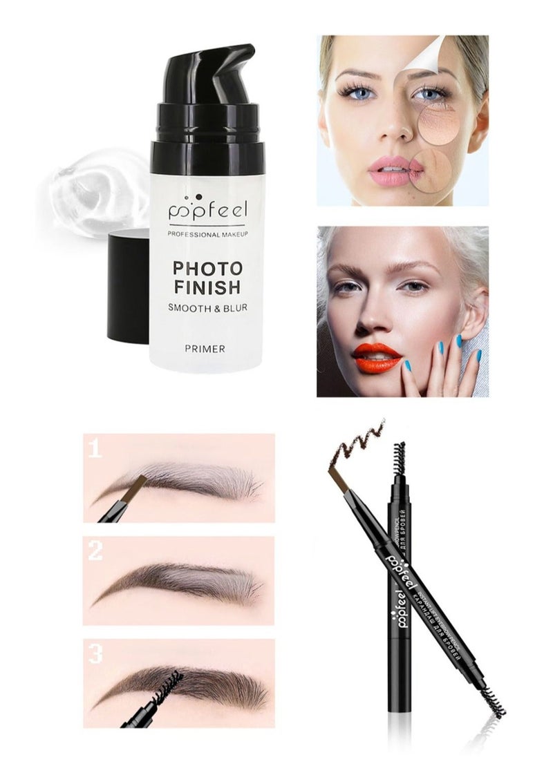 popfeel طقم مكياج شامل متعدد الاستخدامات مصمم للنساء طقم مكياج كامل ضروري للمبتدئين والمحترفين 25 قطعة - Image 4