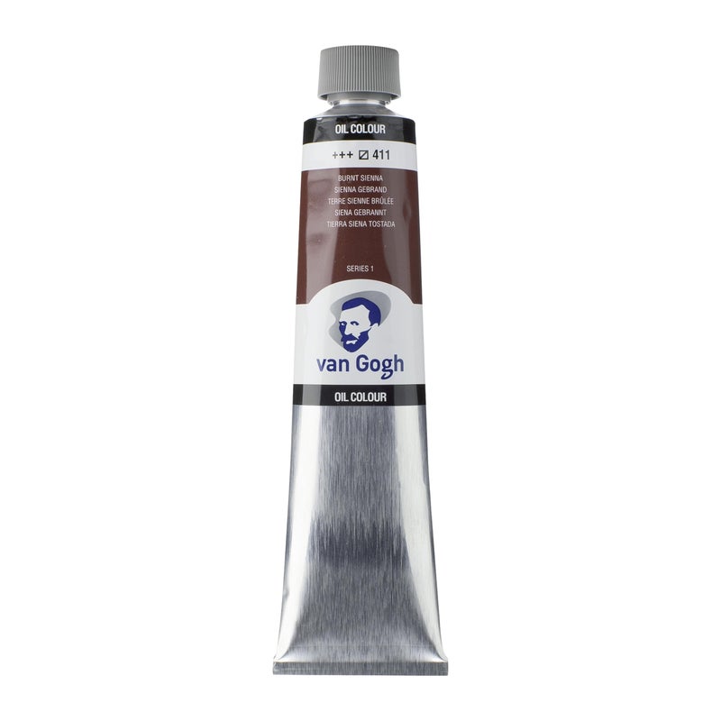 Van Gogh Oil Color Paint, 200ml Tube, Burnt Sienna 411 - Image 1