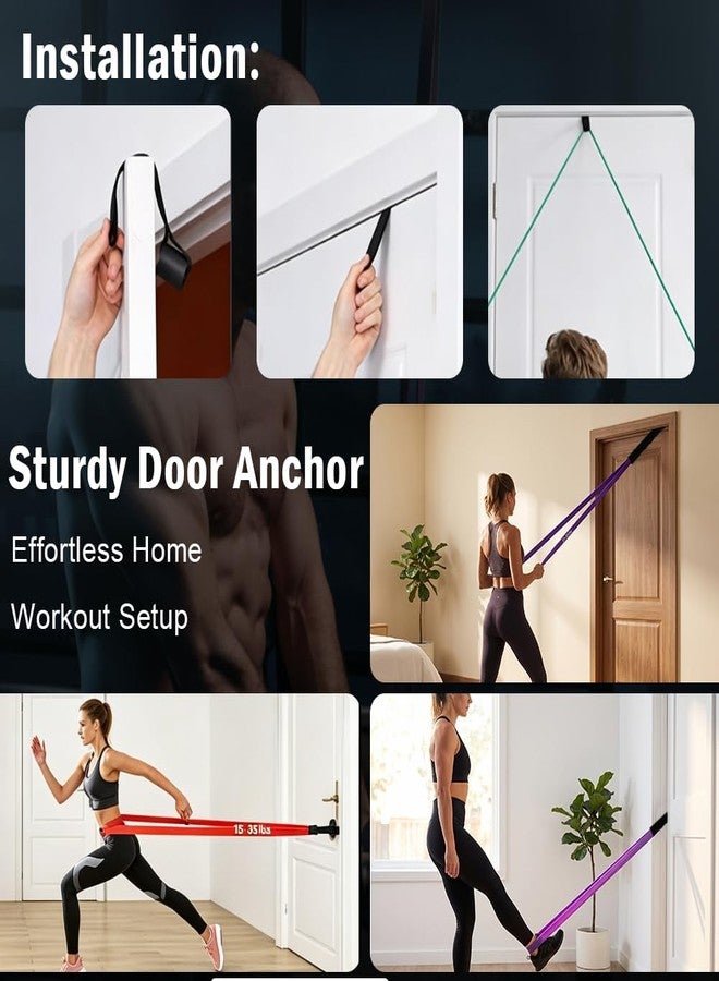RYNEX Pull Up Assistance Bands, Resistance Bands Set with Handles for Men Women, Workout & Exercise Bands, 5-Level Elastic Bands for Working Out, Stretch Bands for Home Gym, Stretching & Physical Therapy - Image 5