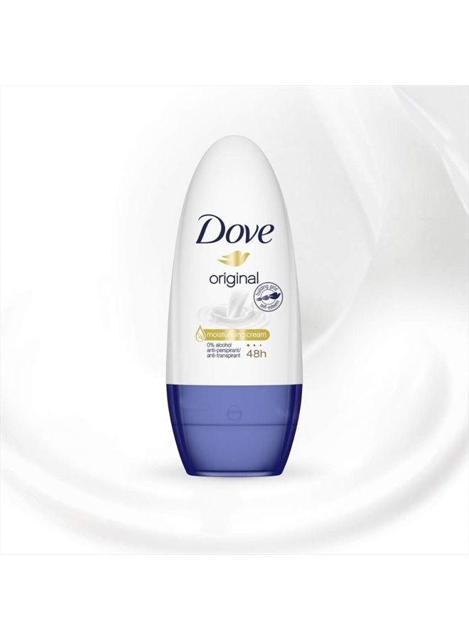 Dove 3 x 50ml Dove Anti-Perspirant Roll-On Original - Image 3