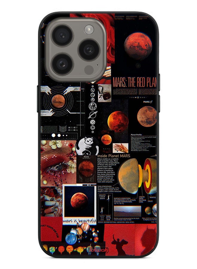 Tolwak Apple iPhone 15 Pro Max Protective Case Cover Mars Art - Image 2