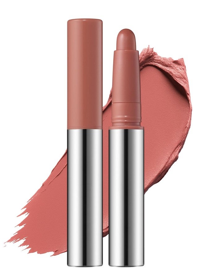 Erinde Nude Rose Matte Lipstick Crayon, Waterproof Long Lasting Lip Liner Pencil for Women, High Pigment Creamy Velvet Neutral Lipstick, Vegan & Cruelty-Free, 01 - Image 1