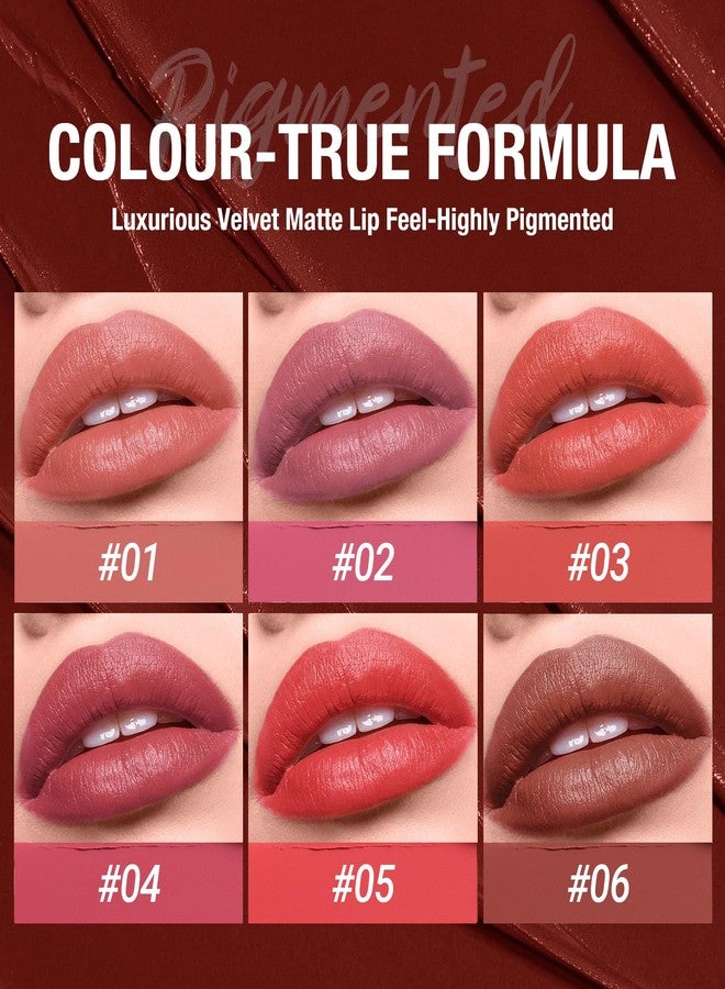 Erinde Nude Rose Matte Lipstick Crayon, Waterproof Long Lasting Lip Liner Pencil for Women, High Pigment Creamy Velvet Neutral Lipstick, Vegan & Cruelty-Free, 01 - Image 3
