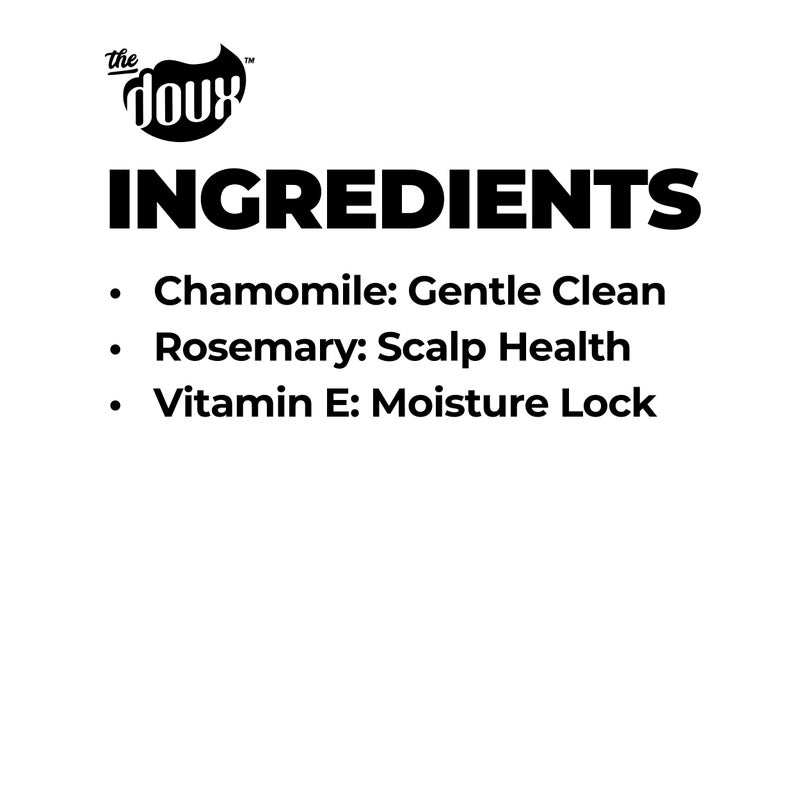 The Doux BREAKDOWN Clarifying Shampoo for Curly & Textured Hair â€” Vitamin E & Rosemary Detox Shampoo for Men & Women â€” Sulfateâ€‘Free, Antiâ€‘Buildâ€‘Up & Oily Hair Cleanser - Image 5