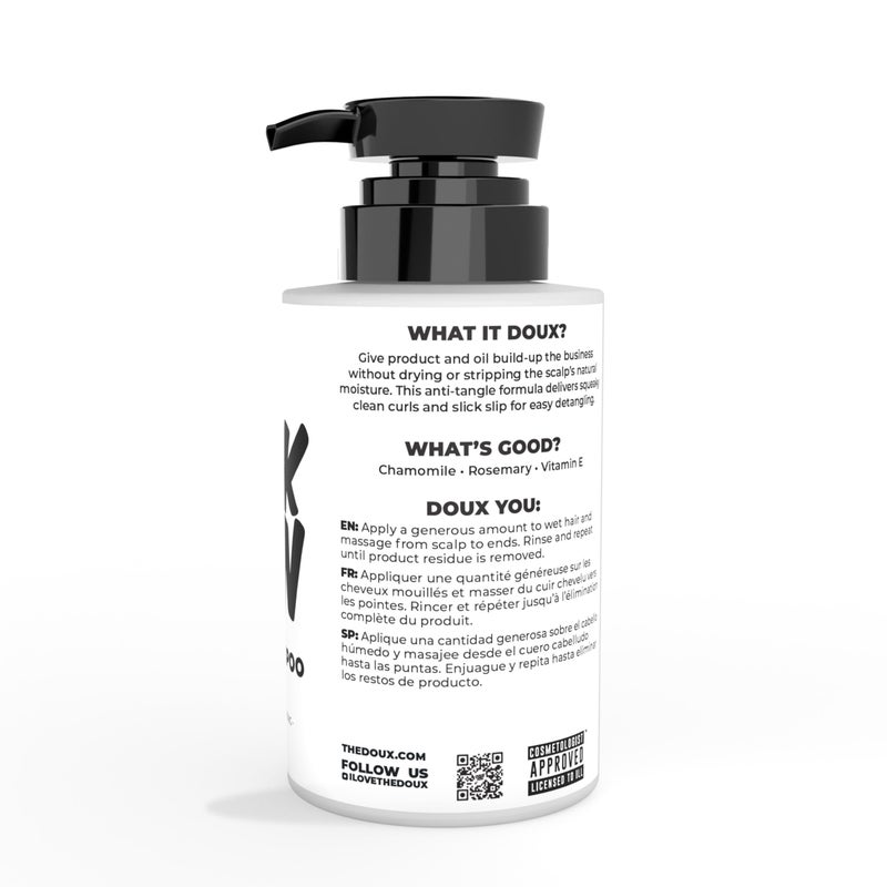 The Doux BREAKDOWN Clarifying Shampoo for Curly & Textured Hair â€” Vitamin E & Rosemary Detox Shampoo for Men & Women â€” Sulfateâ€‘Free, Antiâ€‘Buildâ€‘Up & Oily Hair Cleanser - Image 2