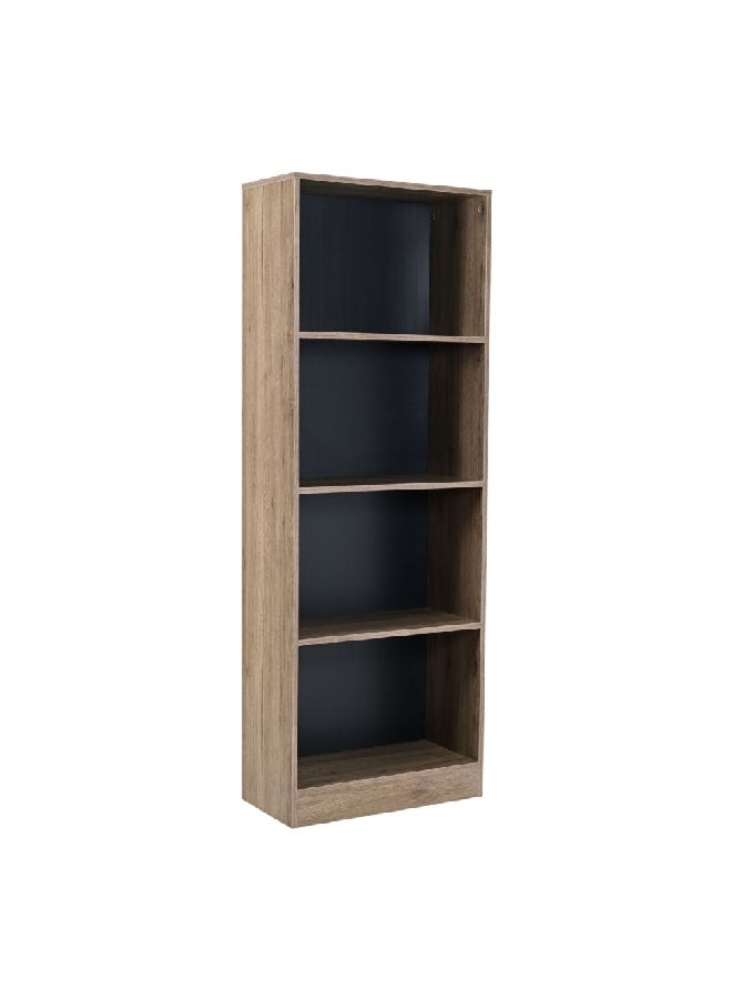 Micasa Elegant Design 4-Tier Melamine Floor Standing Bookcase Brown 166 x 30 x 60 cm SJ-23159C