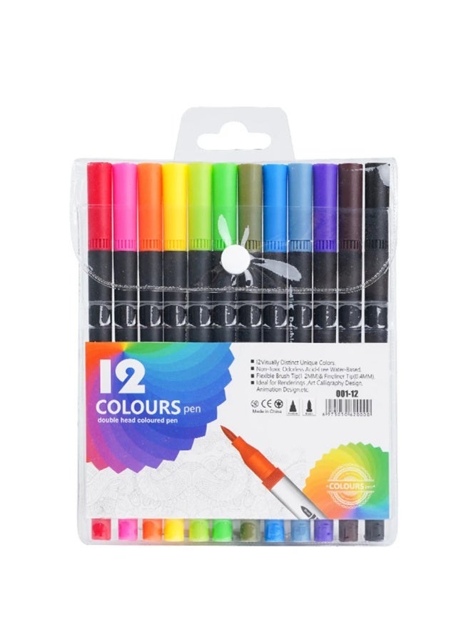 Complete school supply set for boys (10 items): pencil case, water bottle, art apron, coloring supplies, pencils, ruler, sharpener, eraser, stickers, and name tag. - Image 3