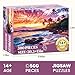 Edsjegn 500 Piece Beach Puzzle for AdultsSunset Puzzle Recycled Cardboar Jigsaw Puzzles 500 Pieces Challenging Family Activity Great Gift Idea for Family Friends Difficult Puzzles Size 205 x 15 inches - Image 4