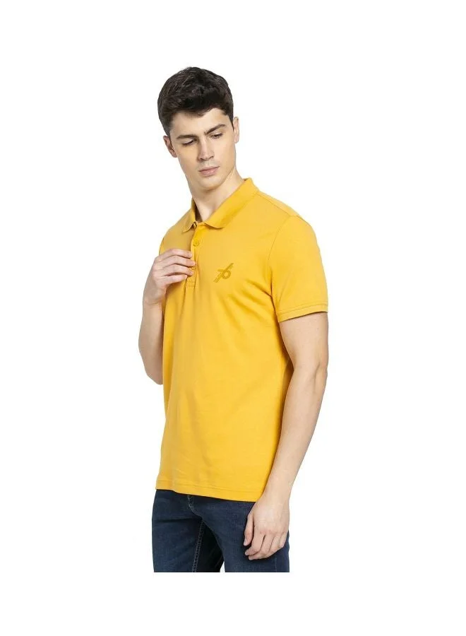 Jockey Burnt Gold 3911 Men Super Combed Cotton Rich Solid Half Sleeve Polo T Shirt for Men | Best Price UAE