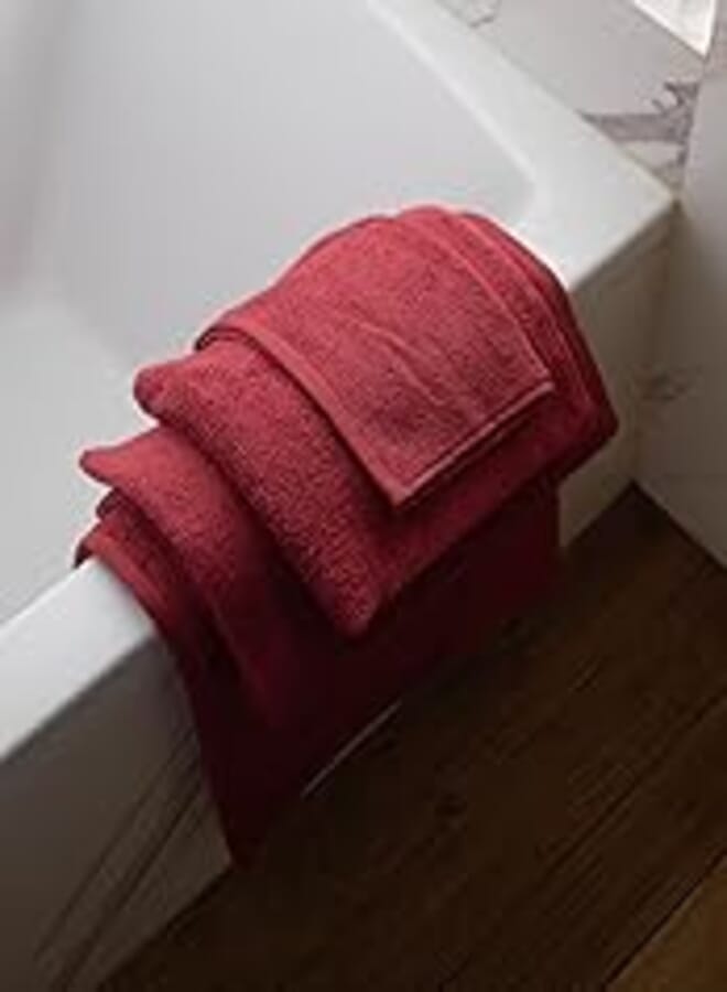 More cottons More Cottons Plain towels (100% Cotton) (burgundy, 50x100)