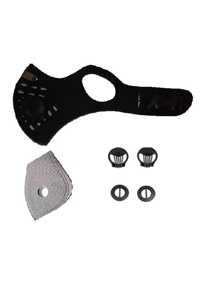 NIBEMINENT 2-Piece Washable Face Mask Viral With 8 Activated Carbon Nano Tube Filters - Image 2