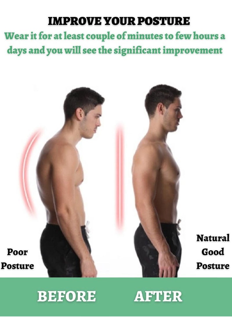 QUTOOB - Posture Corrector for Back and Shoulders, Relieves Pain In The Upper Back, Neck And Shoulders, Suitable For Women and Men, Posture Trainer for Spinal Alignment Can Help With Hunchback Hump Correction - Image 1