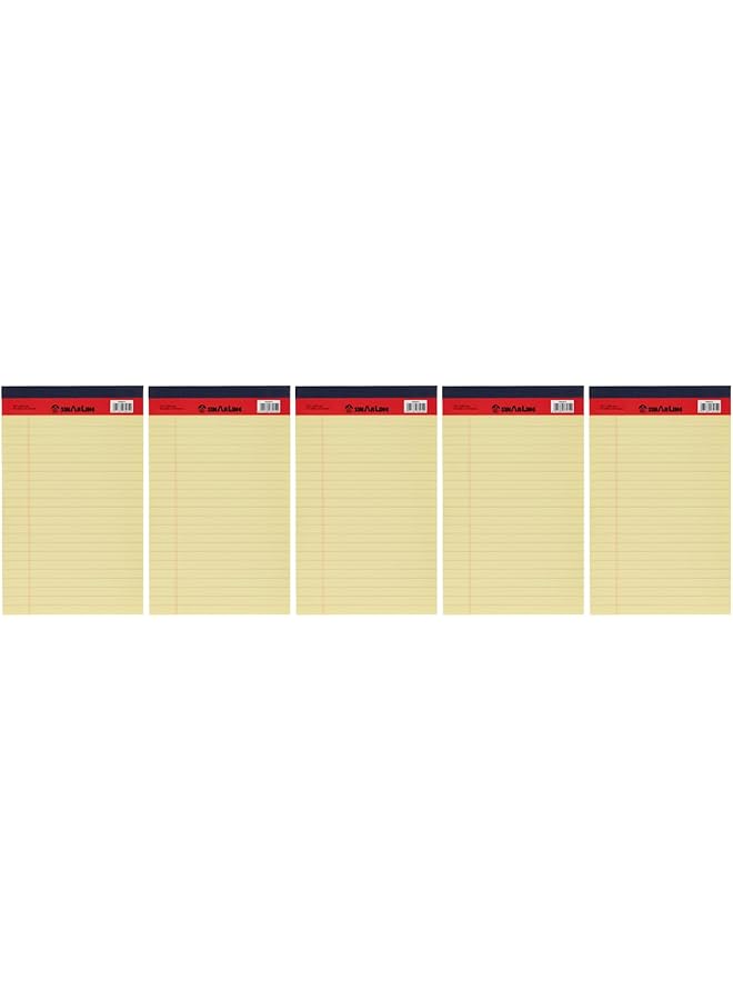 مارك دفتر كتابة بخط واحد A5 5 قطع أصفر - Image 1