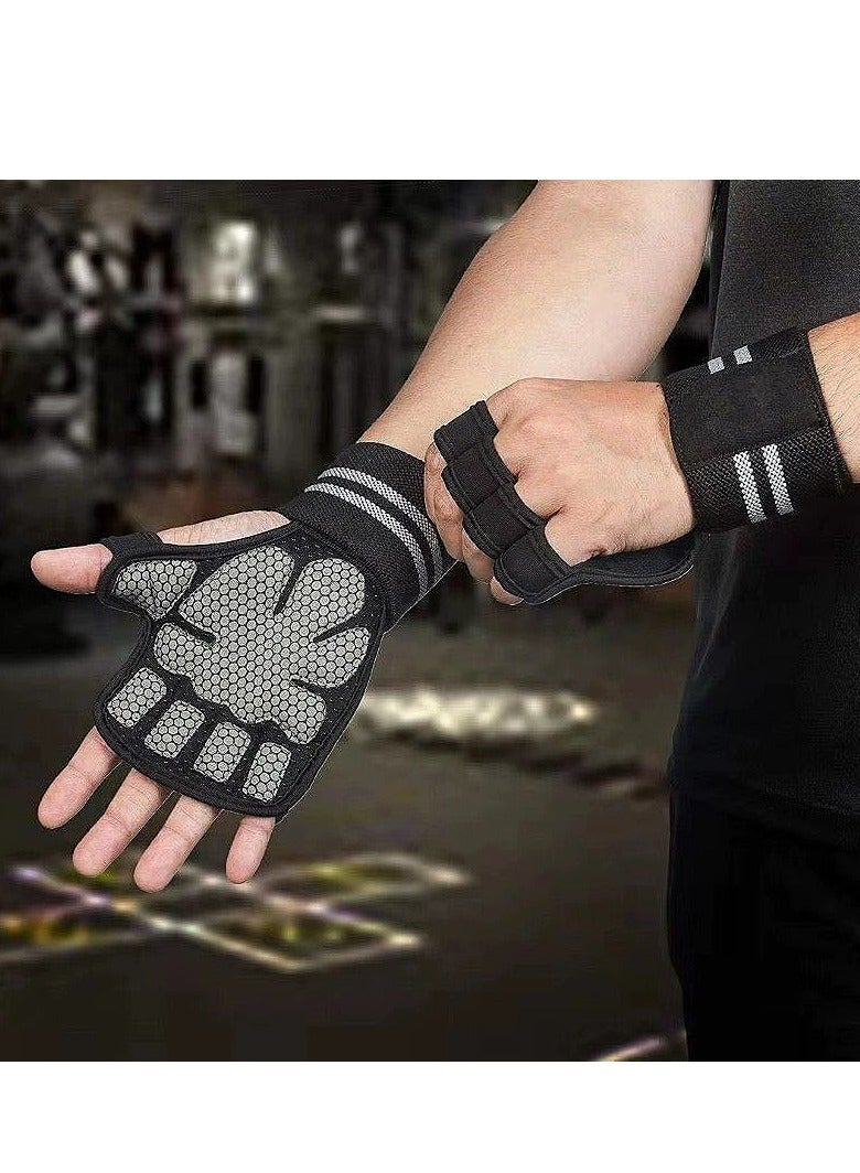 REVO Workout & Weight Lifting Gloves for Men & Women - Non-Slip Grip, Adjustable Wrist Support, Breathable, Lightweight Training Gloves for Gym and Fitness Accessories - Image 2
