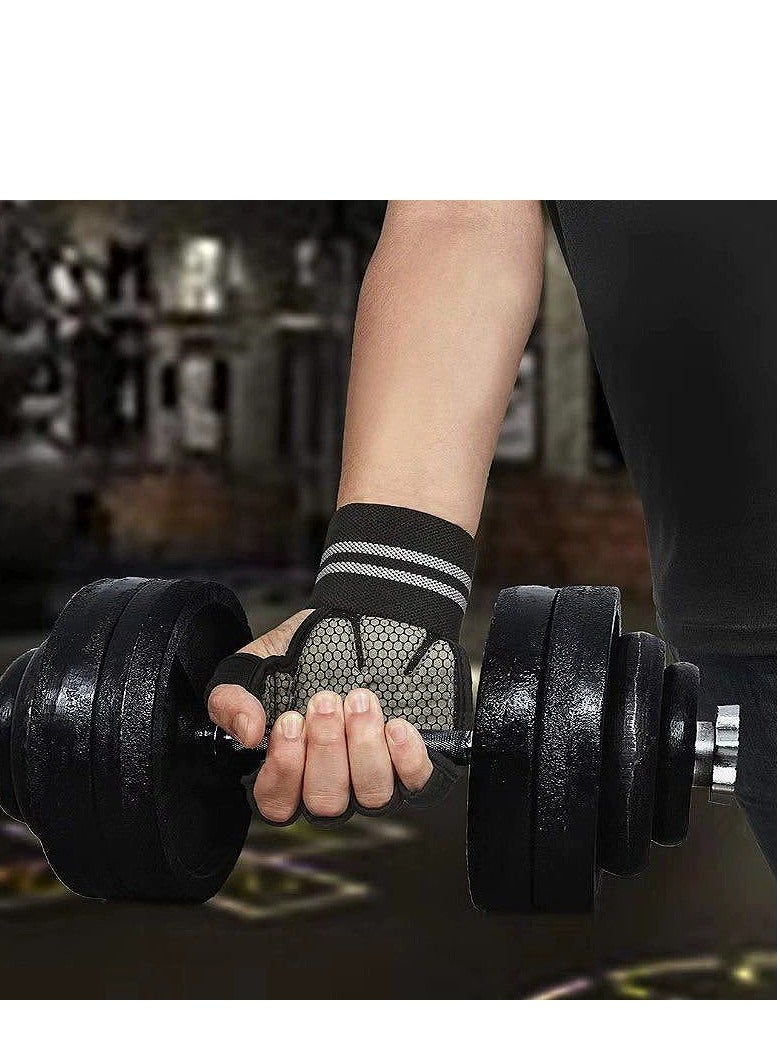 REVO Workout & Weight Lifting Gloves for Men & Women - Non-Slip Grip, Adjustable Wrist Support, Breathable, Lightweight Training Gloves for Gym and Fitness Accessories - Image 3