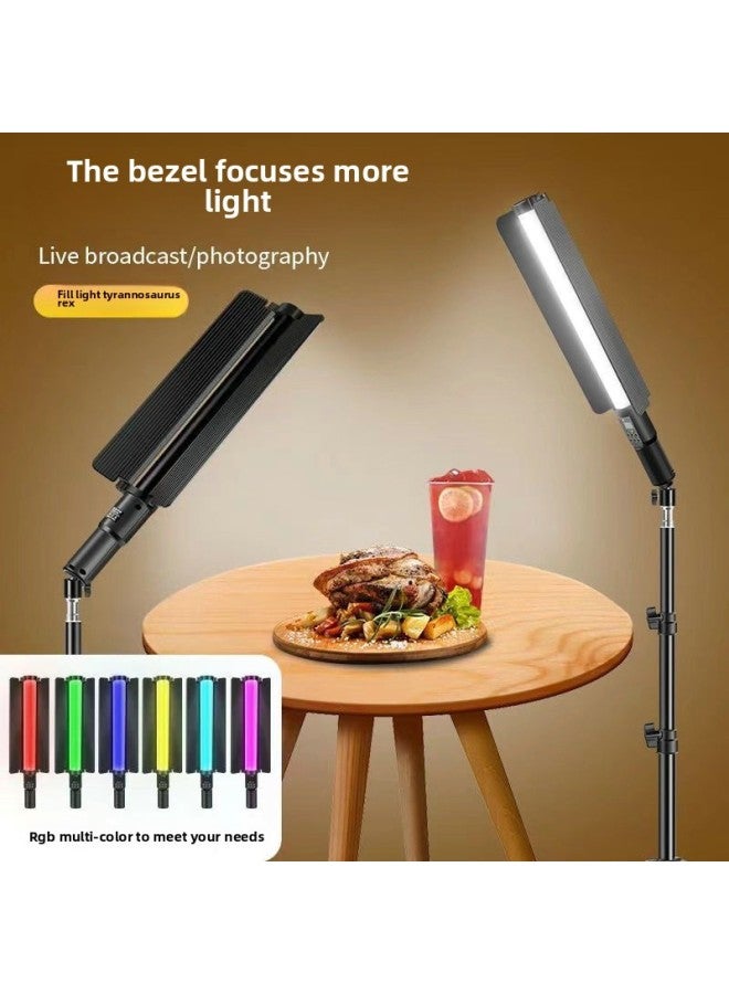 general Baffle Handheld Light Stick Led Photography Indoor Fill Light Shooting Light RGB Multi-color Outdoor Atmosphere Spotlight-Light Source Color:Baffle Rgb Light Supplement Stick - Image 3