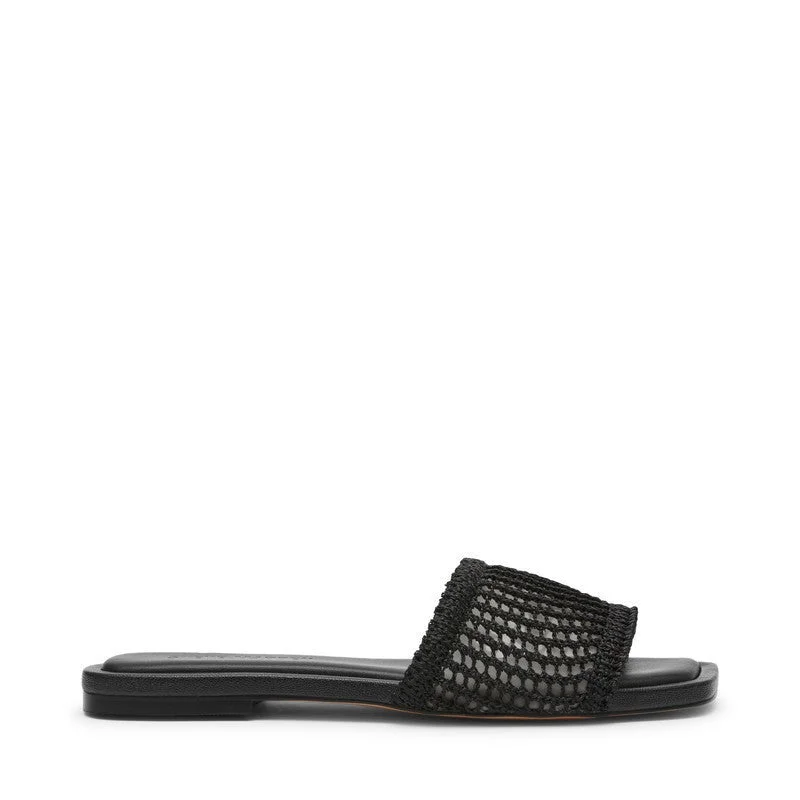 ستيف مادن Lazzo Black Women's Sandals
