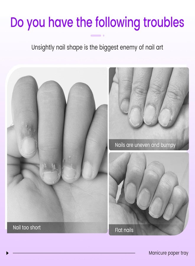 SULLMARNail Forms for Gel Builder Self Adhesive NailExtension Stickers for Poly nail Gel and Acrylic with Tip Sculpting NailForms Nail Art for Home & Salon (Black 200) - Image 5