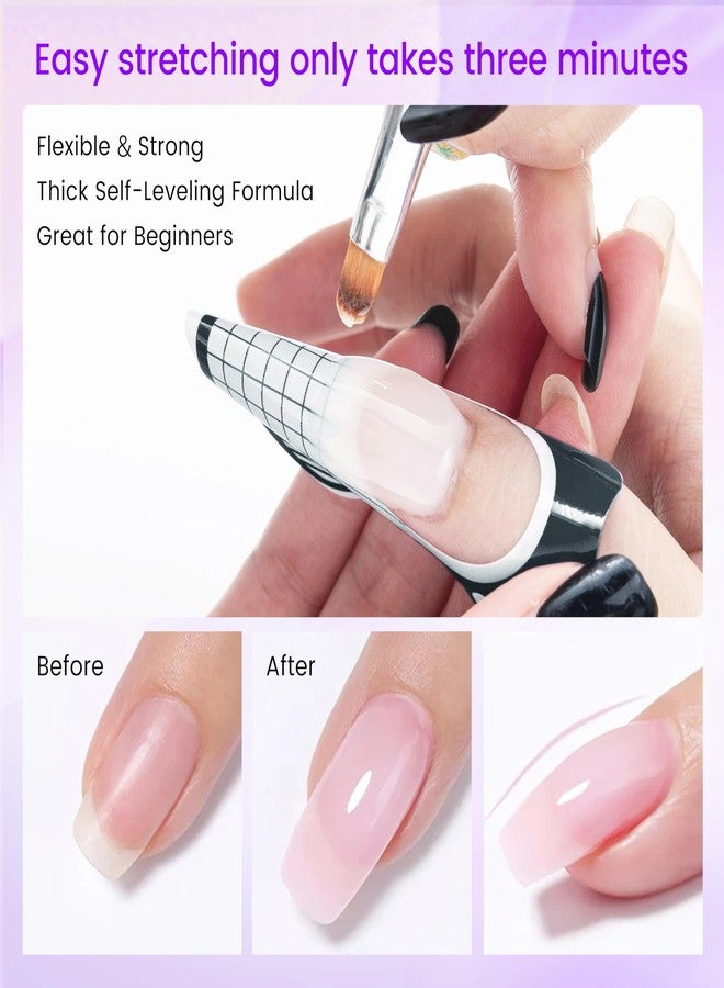 SULLMARNail Forms for Gel Builder Self Adhesive NailExtension Stickers for Poly nail Gel and Acrylic with Tip Sculpting NailForms Nail Art for Home & Salon (Black 200) - Image 2