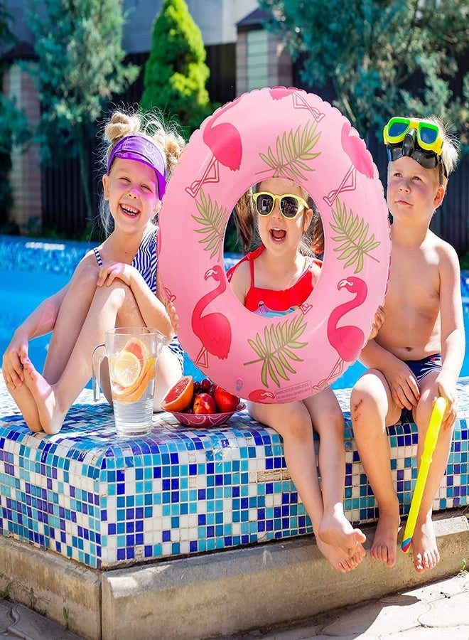 SHIFTER Swimming Set for Kids with Swimming Goggles, Cap and Swim Ring, Random Colors and Design; Suitable of 4-9 Years (Swim Ring + Goggles + Cap) Blue - Image 4