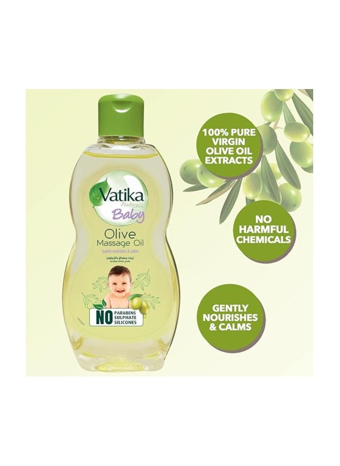 VATIKA Vatika Naturals Baby Massage Oil 100ml | Enriched With Olive  Gentle Nourishment.  - Image 3