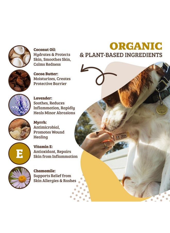  شركة Natural Dog - مهدئ للبشرة من شركة Natural Dog Company، 0.15 أونصة، عصا سفر، لتخفيف الحساسية والحكة لدى الكلاب، يدعم أعراض البقع الساخنة، مرطب للكلاب للبشرة الجافة، غسول للكلاب، بلسم علاجي نهائي، كريم لعلاج طفح جلدي للكلاب - Image 1
