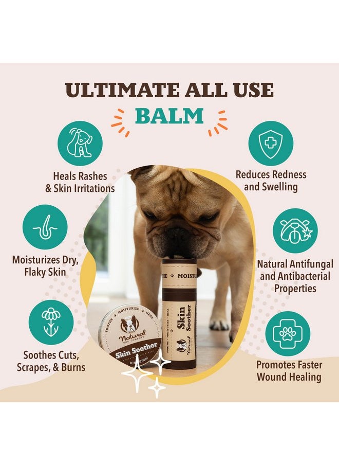  شركة Natural Dog - مهدئ للبشرة من شركة Natural Dog Company، 0.15 أونصة، عصا سفر، لتخفيف الحساسية والحكة لدى الكلاب، يدعم أعراض البقع الساخنة، مرطب للكلاب للبشرة الجافة، غسول للكلاب، بلسم علاجي نهائي، كريم لعلاج طفح جلدي للكلاب - Image 1
