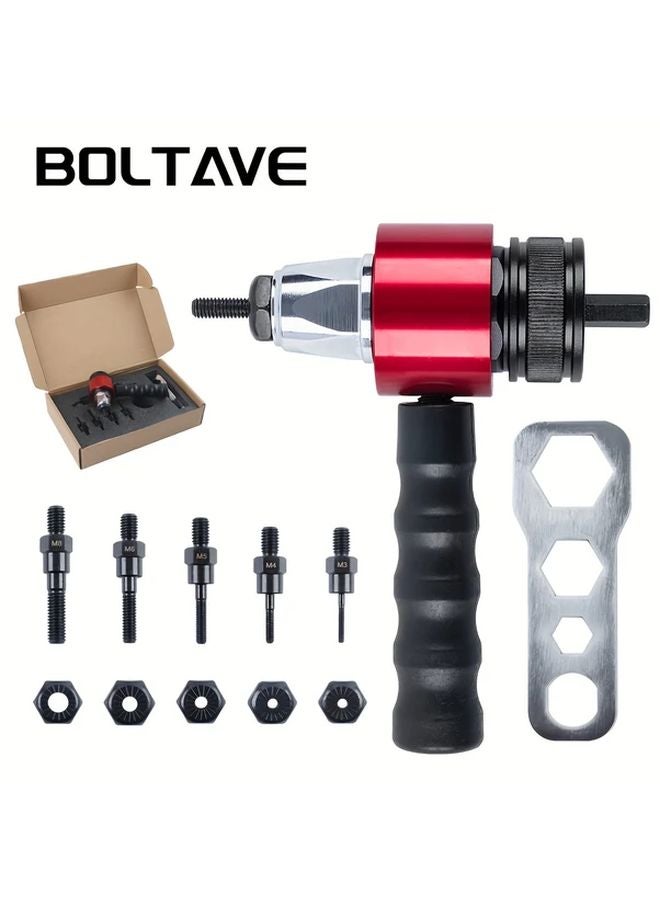 Rivet Nut Tool Adapter Kit M3 M4 M5 M6 M8 Portable Labor Saving Professional - Image 2