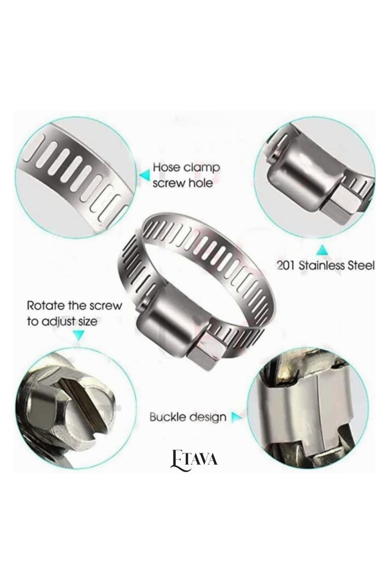 ETAVA LPG Gas Hose Pipe with 2 Clamps – Made in Italy – 3 Meter Heavy-Duty Gas Connection Hose for Stoves, Gas Cylinders, Outdoor Grills & BBQ – Flexible, Leak-Proof & Durable - Image 3