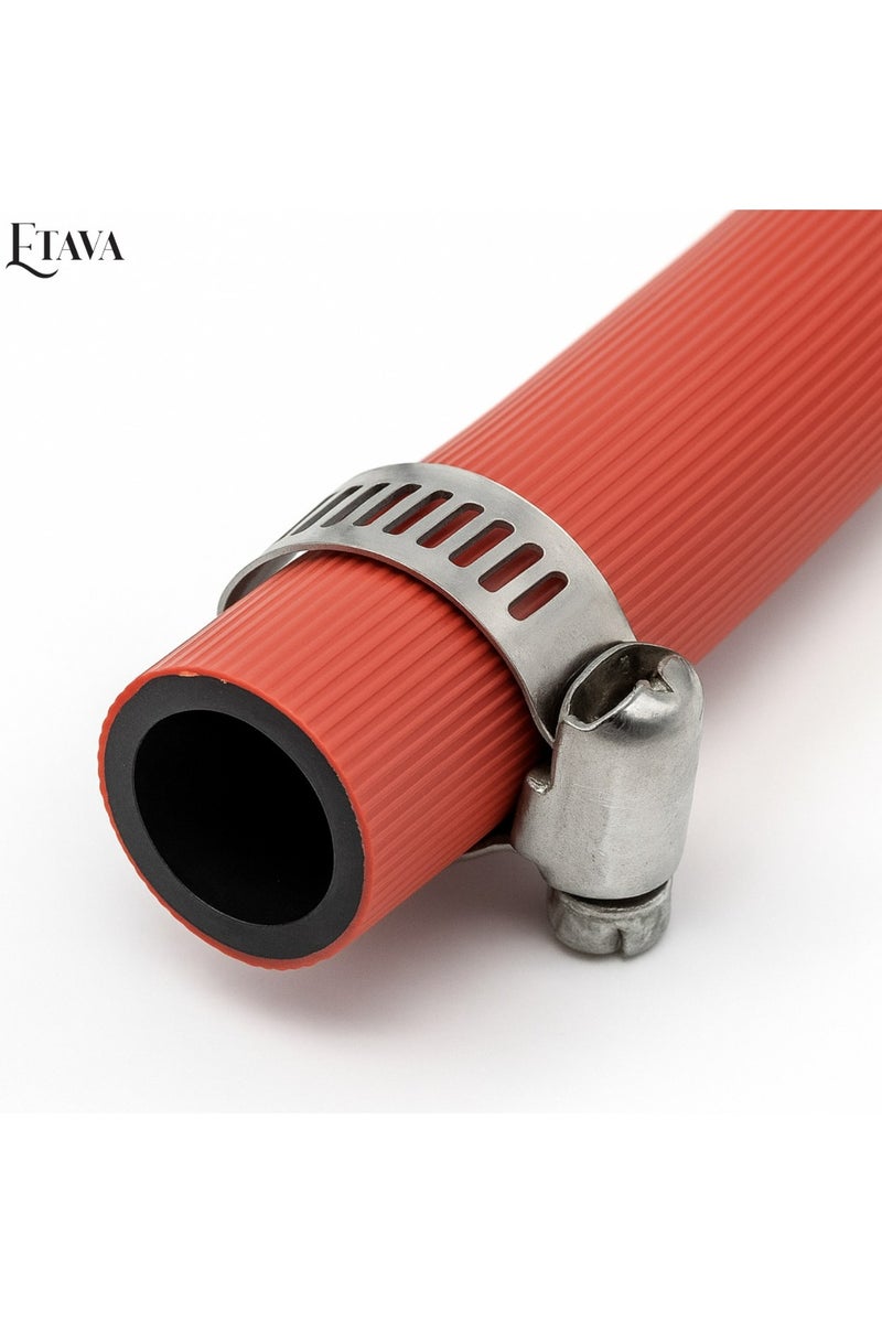 ETAVA LPG Gas Hose Pipe with 2 Clamps – Made in Italy – 3 Meter Heavy-Duty Gas Connection Hose for Stoves, Gas Cylinders, Outdoor Grills & BBQ – Flexible, Leak-Proof & Durable - Image 5