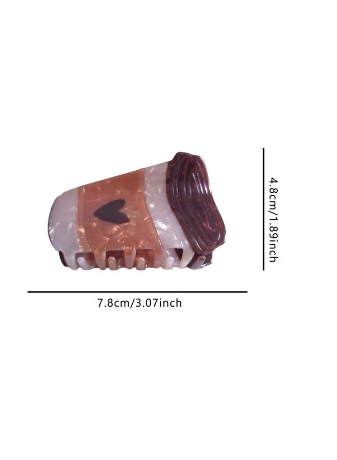 Coffee Hair Clips,Funny Acrylic Claw Clip for Women,Drink Hair Clip - Image 2