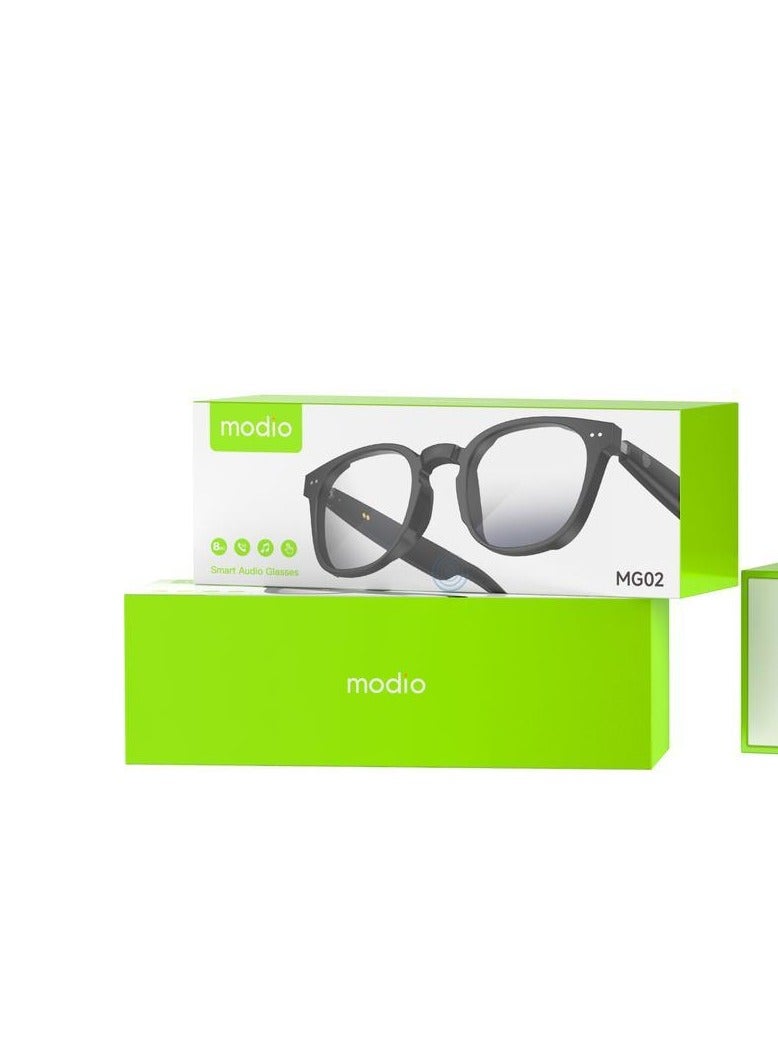 Modio MG02 Smart Audio Glasses with Super Bass Sound, Multi-Purpose Touch Control, and Long-Lasting Battery - Image 1