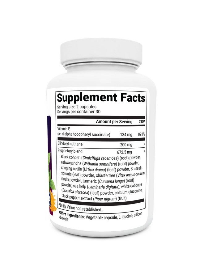 Dr. Berg Nutritionals Dr. Berg DIM Supplement Estrogen Balance - Original Estrogen Supplement for Women with Diindolylmethane for Menstrual Symptoms & Menopause Relief & Black Pepper for Enhanced Absorption - 60 Capsules - Image 3