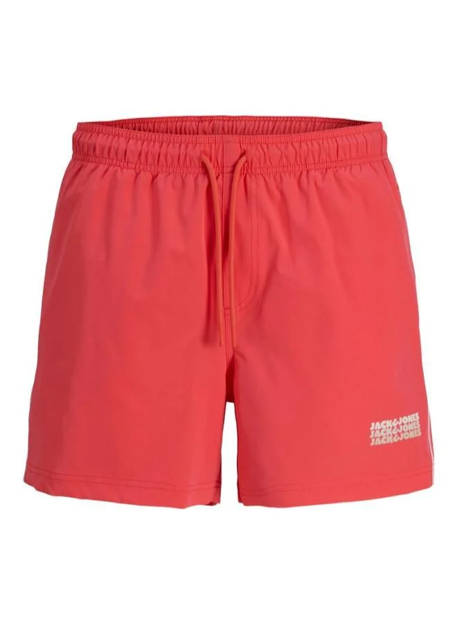 JACK & JONES  Logo Drawstring Swim Shorts for Men | Best Price UAE
