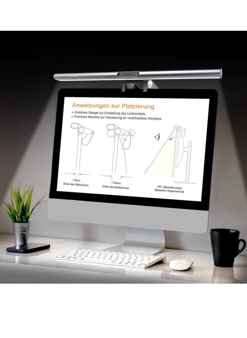 Generic - Dimmable E-Reading LED Monitor Light Bar with Touch Control, USB Powered Screenbar for Home Office and Gaming - Image 1