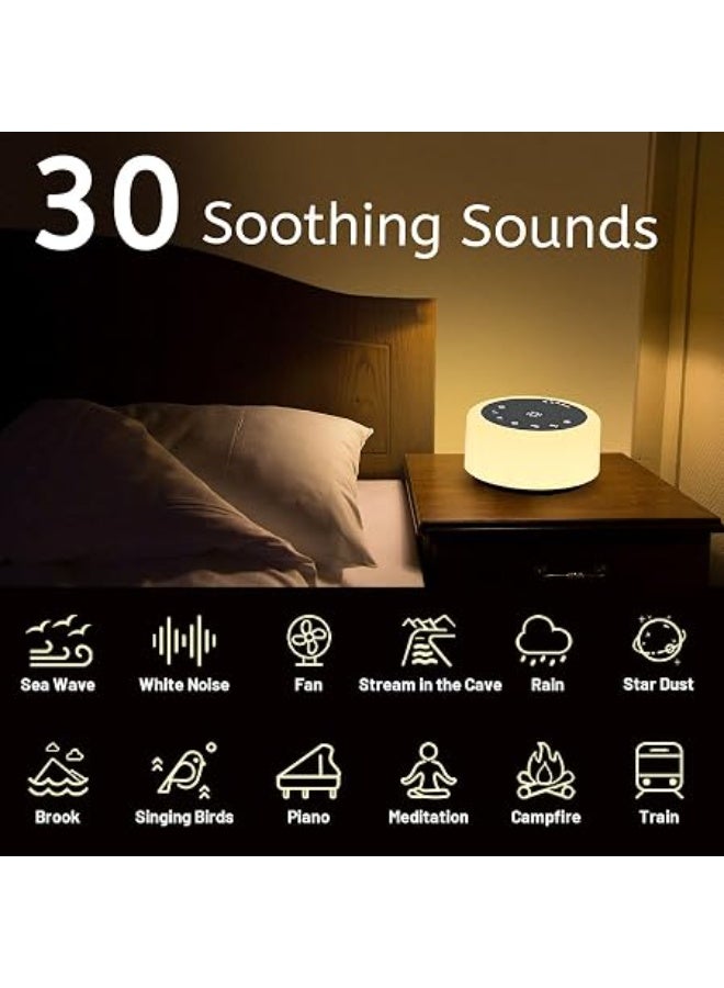 ColourNoise Sound Machine – 12 RGB Colors, 30 Soothing Sounds, Portable White Noise Machine for Sleep, Relaxation, Home, Office & Travel - Image 2
