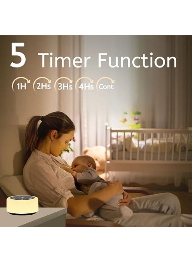 ColourNoise Sound Machine – 12 RGB Colors, 30 Soothing Sounds, Portable White Noise Machine for Sleep, Relaxation, Home, Office & Travel - Image 5