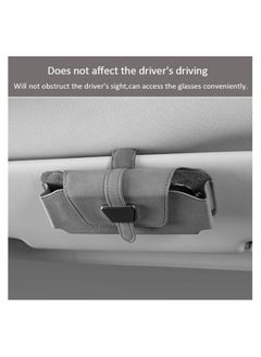 Generic SYOSI Upgrade Sunglasses Case for Car Visor, Universal Sunglasses Holder, One-Handed Open Magnetic Closure, Velvet Material, Auto Interior Accessories Organizer with Glasses  - Image 5