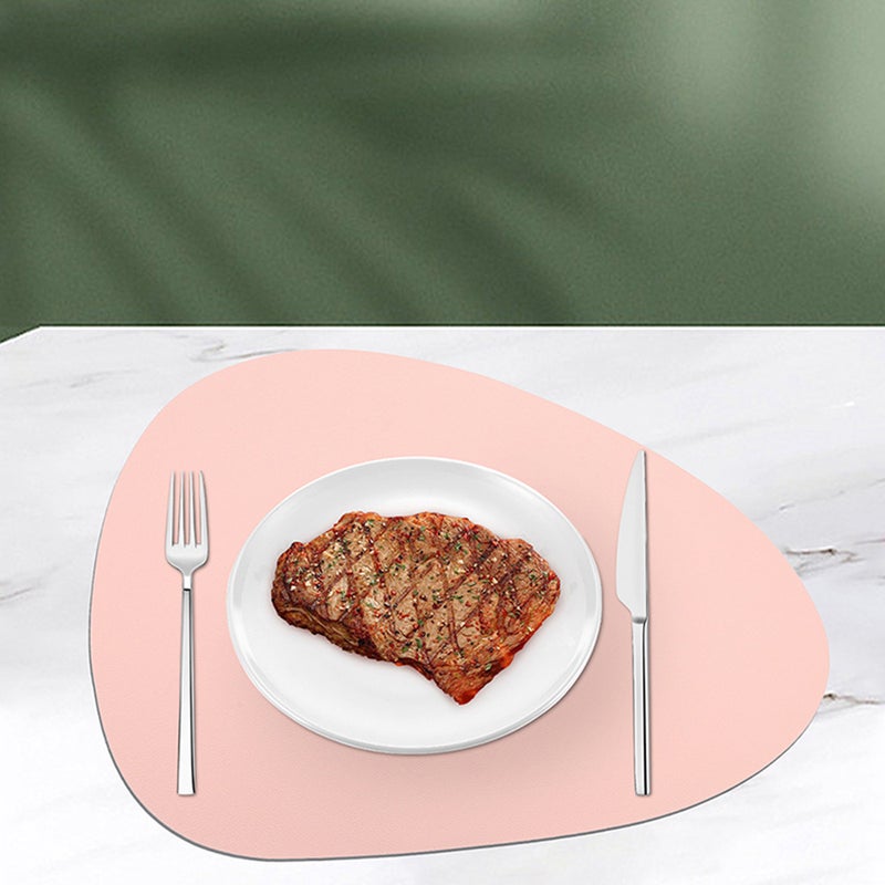 2Pcs Dining Table Placemat Dinner Mat Shaped Table Mat for Restaurant - Image 5