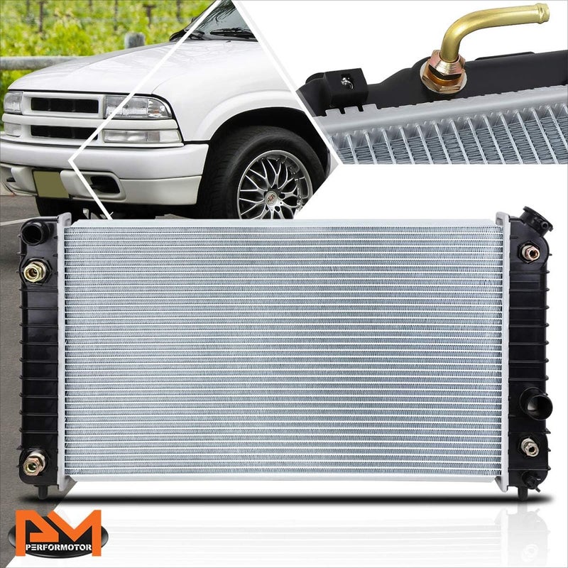 PM Performotor DPI-1826 OE Factory Style Aluminum Core Radiator Compatible with 96-05 Chevy Blazer/GMC Sonoma AT - Image 1