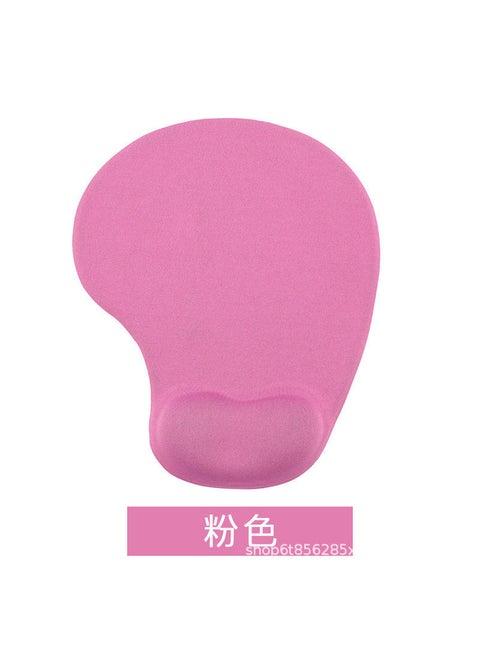 Small Silicone Computer Game Wrist Rest Mouse Pad Solid Color Hand Wrist Support Cushion Simple Comfortable Rest Mouse Pad Pink