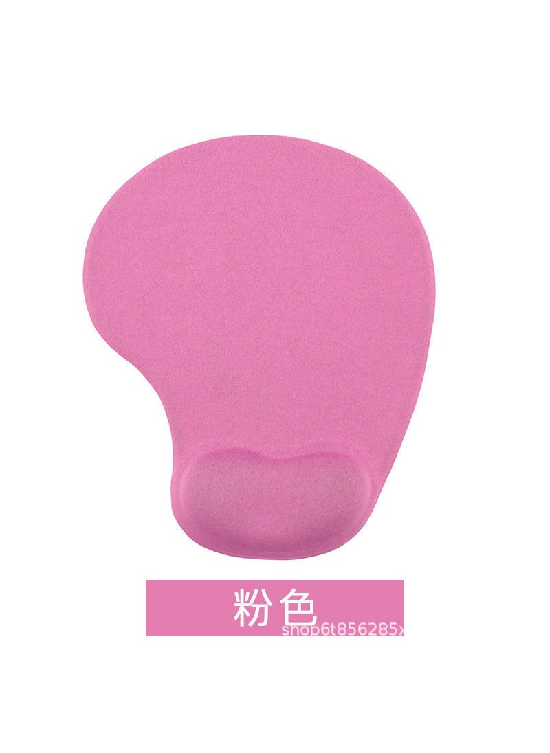 Small Silicone Computer Game Wrist Rest Mouse Pad Solid Color Hand Wrist Support Cushion Simple Comfortable Rest Mouse Pad Pink