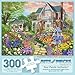 Bits and Pieces 300 Piece Puzzles for Adults 300 Large Pieces 18 x 24 Jigsaw Puzzles Flowers Birds Gazebo Random Die Cut No 2 Pieces Alike Victorian Garden Path - Image 4