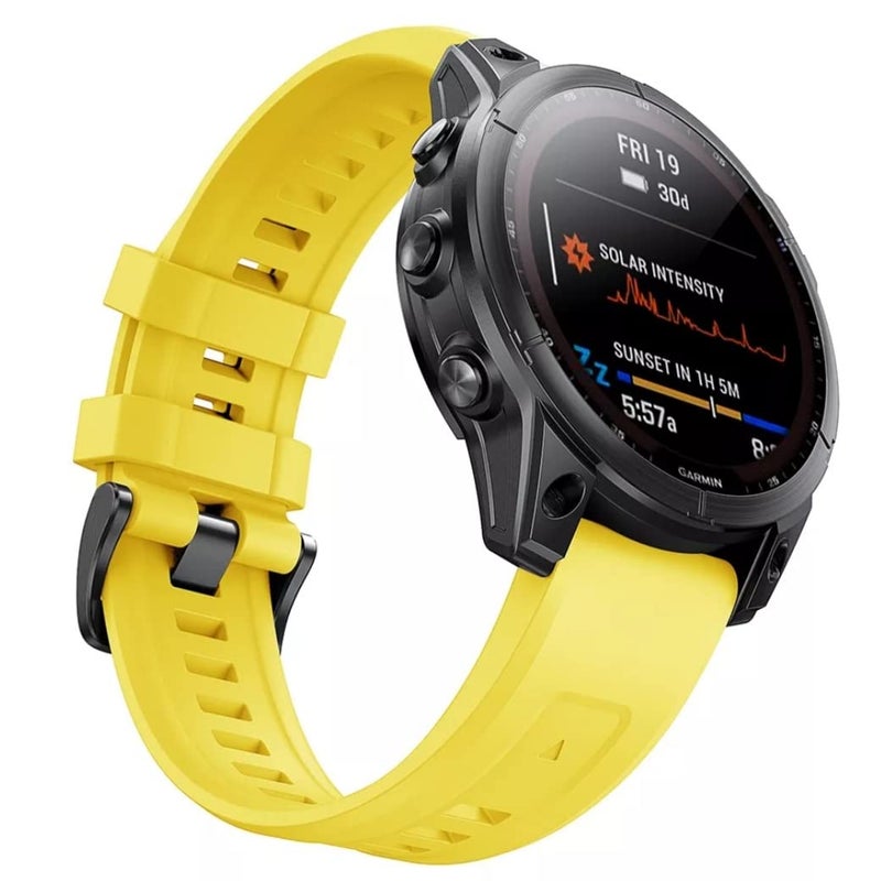 Dado حزام سيليكون 22 مم متوافق مع Garmin Fenix 7/6/5/6 Pro/5 Plus/Approach S60، حزام بديل للساعات الذكية - Image 2