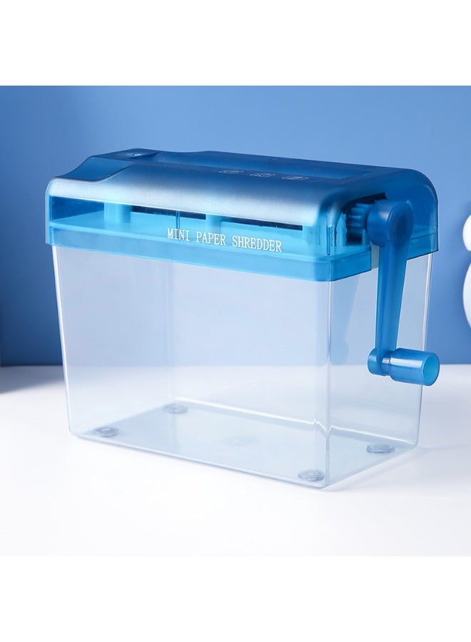 Generic Portable Hand-Crank Paper Shredder - The Ideal Choice for Office and Home Use 