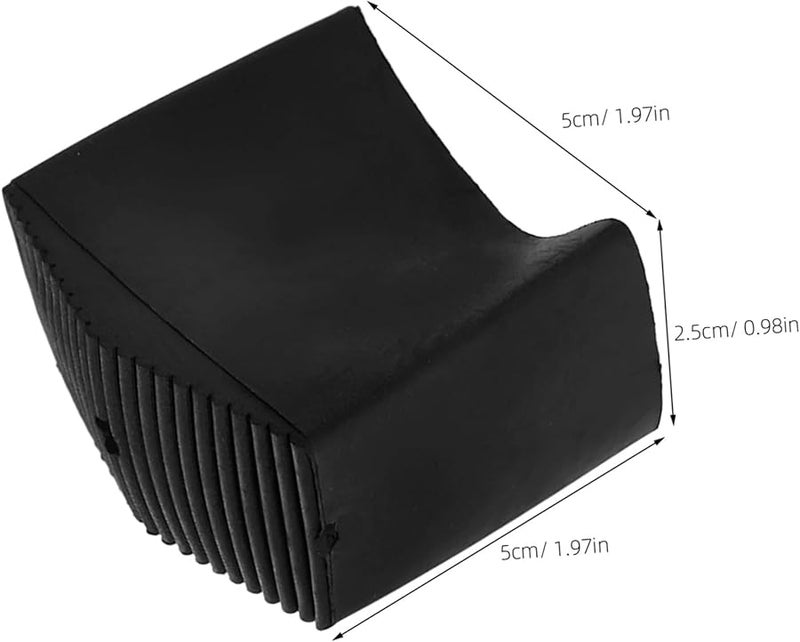 4Pcs Black Rubber Ladder Feet Replacement Pads Non Slip Cushions for Enhanced Stability - Image 3