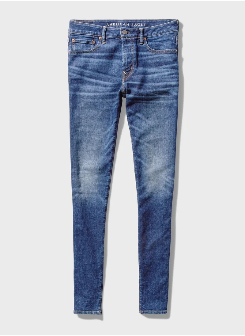 American Eagle Rinse Wash Skinny Fit Jeans