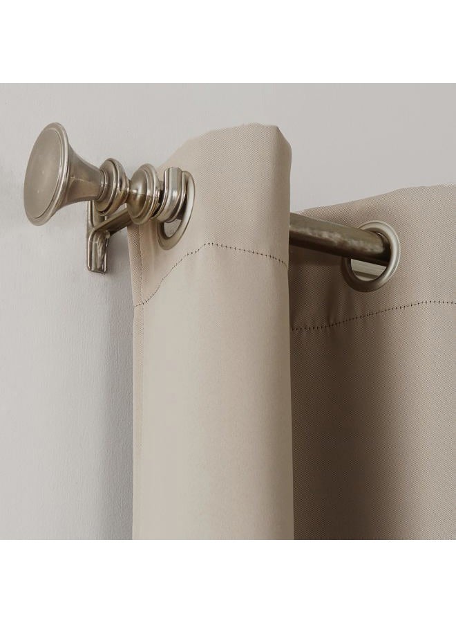Sun Zero Easton Energy Saving Blackout Grommet Curtain Panel, 40" x 84", Stone - Image 2