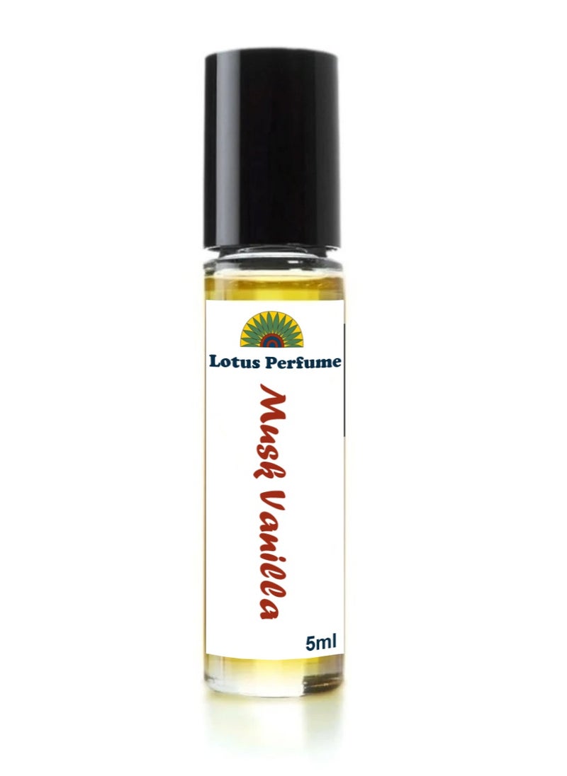 Lotus Musk Vanilla Perfume Oil  -5ml Roll on 